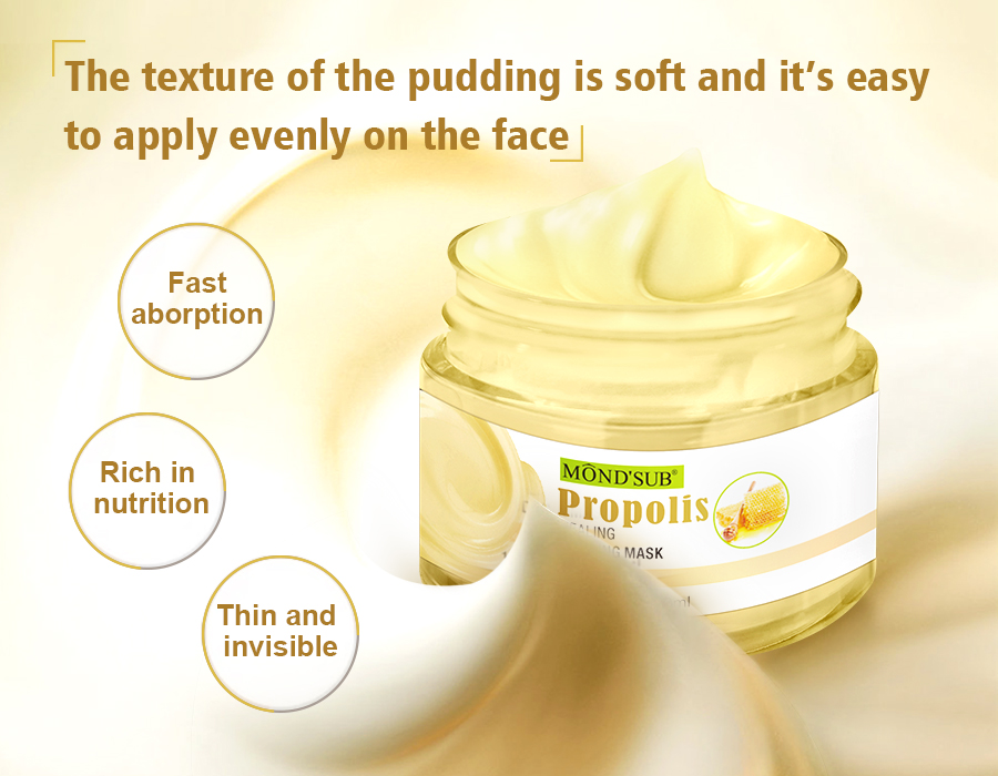 黑蜂膠修復煥顏布丁面膜—主圖6（英文版）